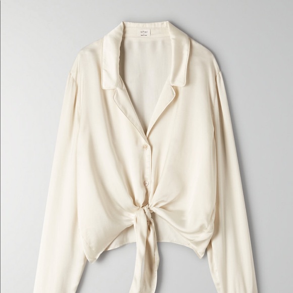 Wilfred Tie Front Top - Picture 2 of 5